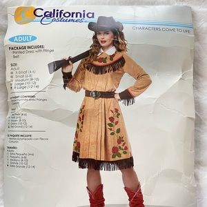 XL Adult Annie Oakley Cowgirl Costume Cowboy Hat